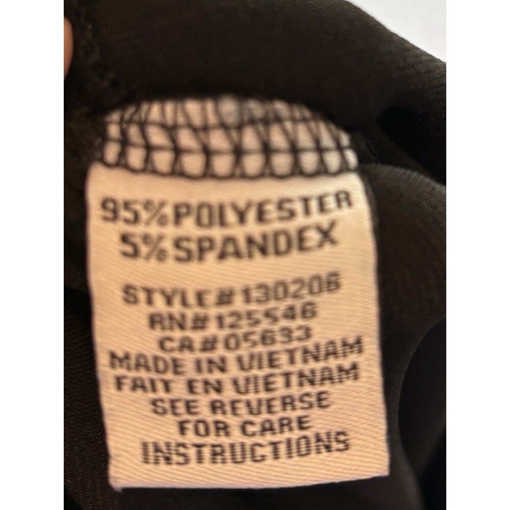 Liv By Habitat Pants XL Artsy Slinky Travel Knit Pull On Pocket Black Ruched - Picture 6 of 9